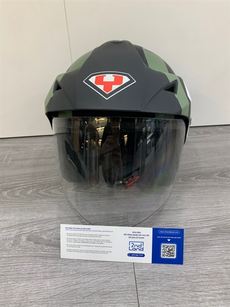 Nón bảo hiểm 3/4 Yohe 887 - Size L - Màu đen - Ngoại hình: 97% - Trầy sơn - Body