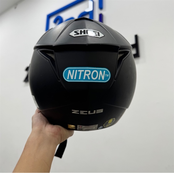 Nón bảo hiểm 3/4 Zeus 205 - Size M - Màu đen - Ngoại hình 96% - Gỉ sét trầy - Body 2