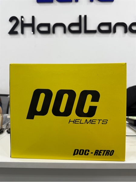 Nón bảo hiểm Full Face Poc Vintage - Size XL - Màu trắng đen - Ngoại hình 97% - Xước nhẹ - Box , túi vải
