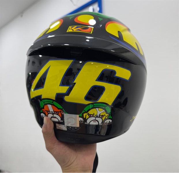Nón bảo hiểm Fullface AGV K3 SV Tartaruga VR46 - Size M - Màu xanh đen - Ngoại hình 97% - Fullbox 3