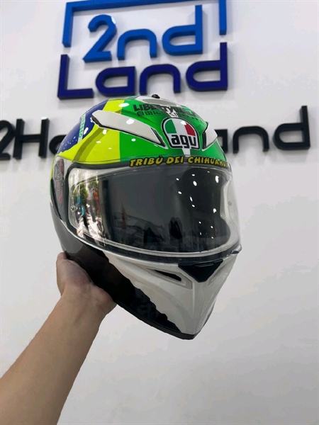 Nón bảo hiểm Fullface AGV SV Morbidelli 2017 - Size L - Màu trắng - Ngoại hình 97% - Kèm túi