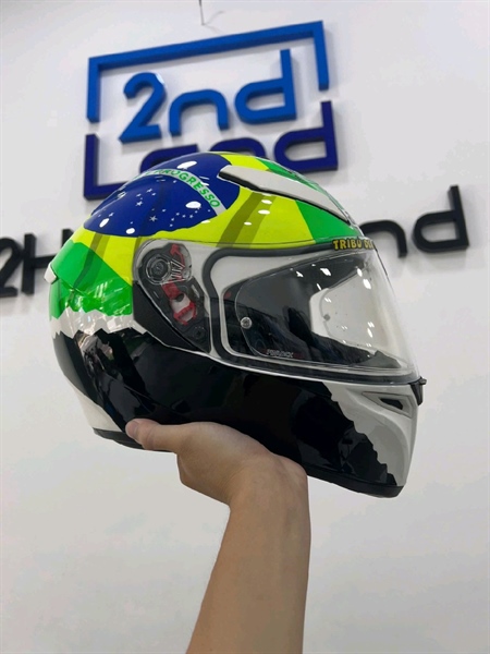 Nón bảo hiểm Fullface AGV SV Morbidelli 2017 - Size L - Màu trắng - Ngoại hình 97% - Kèm túi 1