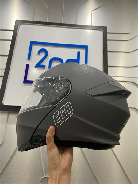 Nón bảo hiểm Fullface Ego 935SV - Size XXL - Màu xám - Ngoại hình: 98% - Kèm túi vải