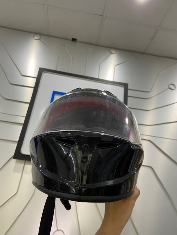 Nón bảo hiểm Fullface EGO E7 - Size M - Màu đen - Ngoại hình: 97% - Bung cao su sau - Body
