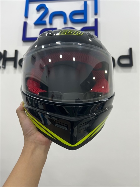 Nón bảo hiểm FullFace EGO e8 - Size M - Màu đen - Ngoại hình 98% - Body - Kèm túi đựng 1