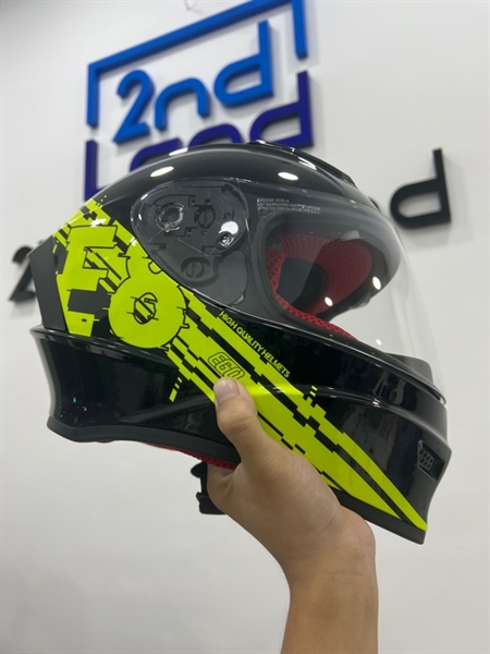 Nón bảo hiểm FullFace EGO e8 - Size M - Màu đen - Ngoại hình 98% - Body - Kèm túi đựng 2
