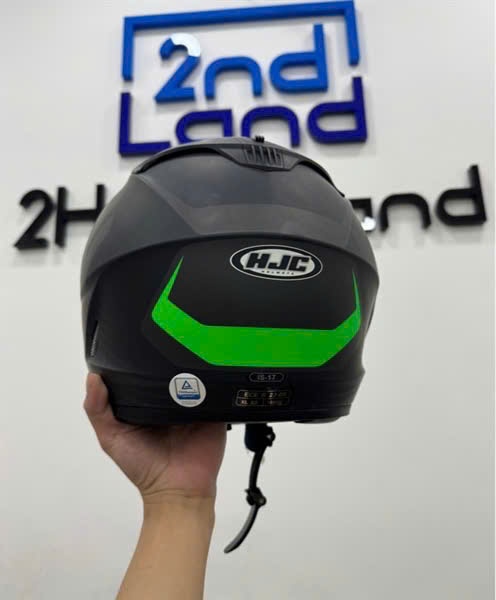 Nón bảo hiểm Fullface HJC IS-17 - Size XL - Màu đen xanh lá - Ngoại hình 97% - Body