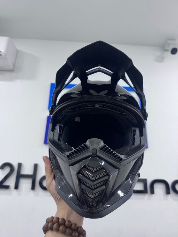 Nón bảo hiểm Fullface LS2 OF606 Drifter - size L - Màu đen bóng - Ngoại hình 97% - Trầy xước, ốc trên bể - Kèm 1 túi, 1 kính