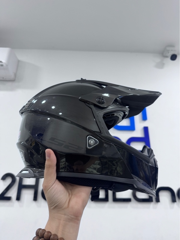 Nón bảo hiểm Fullface LS2 OF606 Drifter - size L - Màu đen bóng - Ngoại hình 97% - Trầy xước, ốc trên bể - Kèm 1 túi, 1 kính