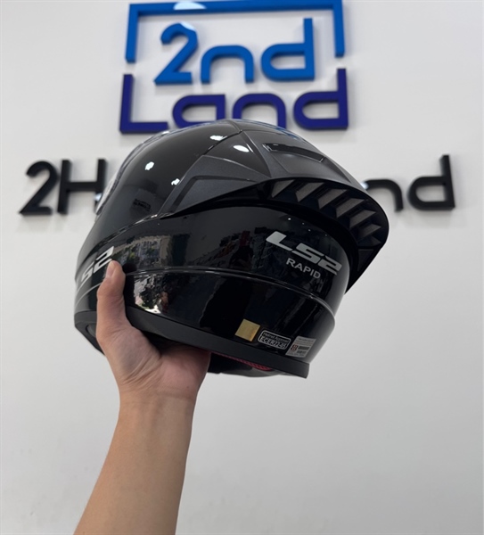 Nón bảo hiểm Fullface LS2 Rapid FF353 - Size XL - Màu đen - Ngoại hình 97% - Kèm túi 3