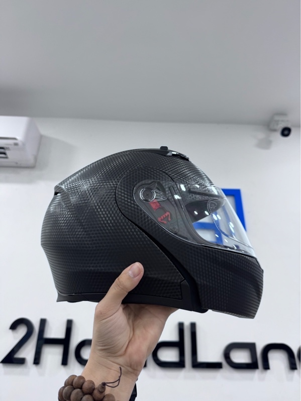 Nón bảo hiểm FullFace M179 - Size XXL - Màu đen - Ngoại hình 97% - Trầy xước - Kèm túi đựng