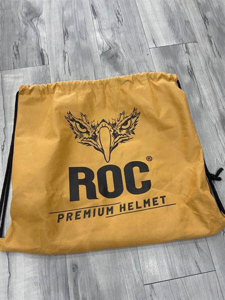 Nón bảo hiểm FullFace ROG R05 - Size XXL - Màu Cam xám - Ngoại hình: 97% - Trầy, kính xước - Kèm túi 3