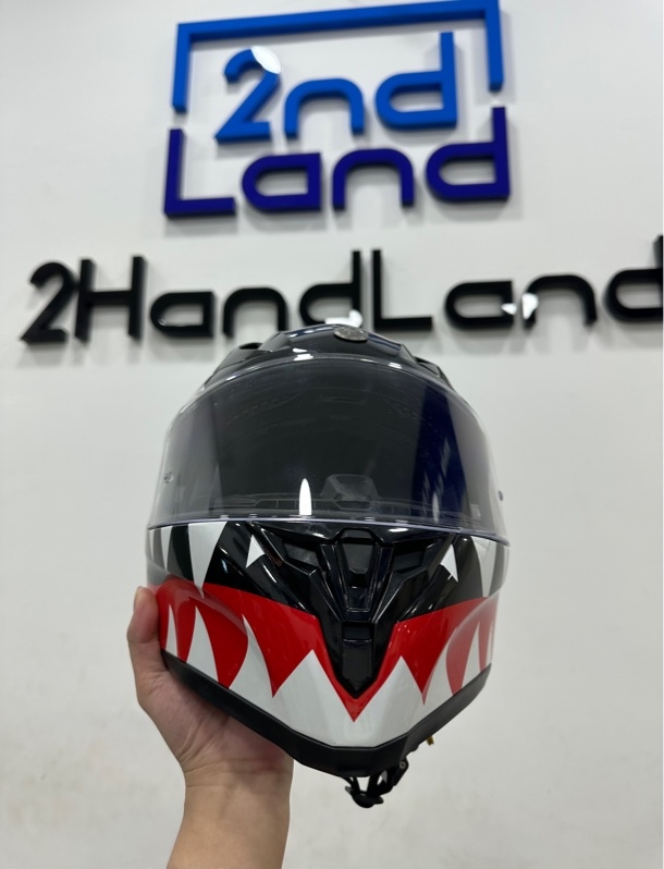 Nón bảo hiểm Fullface TORC T-18 - Size M - Màu đỏ đen - Ngoại hình 97% - Kèm túi