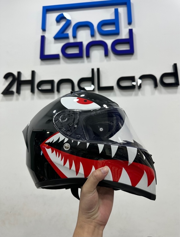 Nón bảo hiểm Fullface TORC T-18 - Size M - Màu đỏ đen - Ngoại hình 97% - Kèm túi