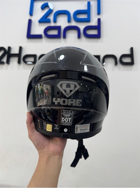 Nón bảo hiểm Fullface Yohe 978 - Size XL - Màu đen - Ngoại hình 96% - Trầy, bể ngàm gắn kính - Kèm tai nghe bluetooth KC002 3