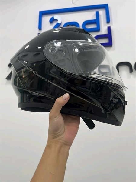 Nón bảo hiểm FullFace YOHE 978 - Size XL - Màu đen - Ngoại hình 97% - Kèm tai nghe bluetooth KC002 1