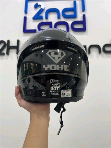 Nón bảo hiểm FullFace YOHE 978 - Size XXL - Màu đen - Ngoại hình 97% - Kèm tai nghe bluetooth KC002 2