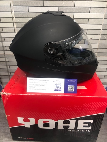 Nón Bảo Hiểm Fullface Yohe 981 - Màu đen - Ngoại hình 98% - Trầy nhẹ - Full box 1