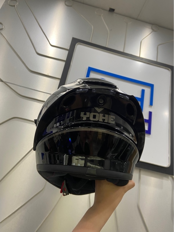 Nón bảo hiểm Fullface Yohe 981 - Size L (59-60cm) - Màu đen - Ngoại hình: 99% - Chưa qua sử dụng - Kèm túi, kính trong suốt