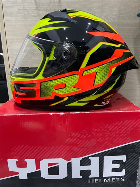 Nón bảo hiểm Fullface Yohe FF978 - Size M - Màu xanh đen - Ngoại hình: 97.5% - Kèm Box