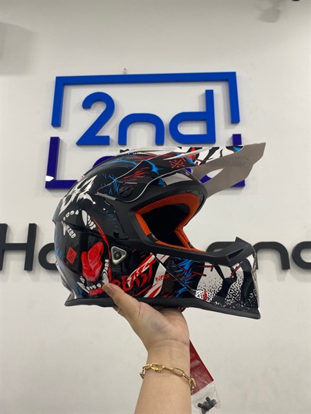 Nón bảo hiểm LS2 Fast - Model MX437 - Màu đen đỏ - Ngoại hình 98% - Body 1