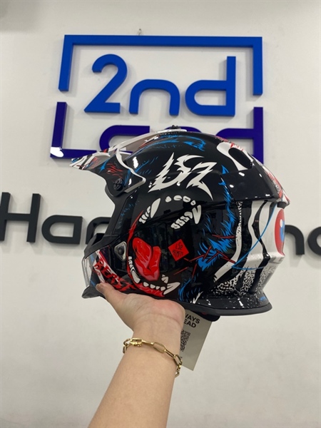 Nón bảo hiểm LS2 Fast - Model MX437 - Màu đen đỏ - Ngoại hình 98% - Body 2