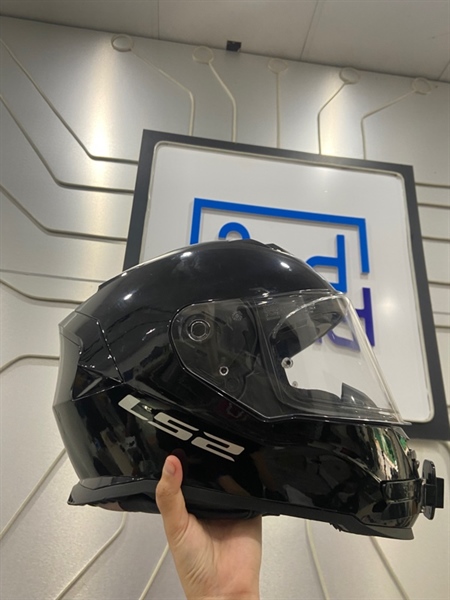 Nón bảo hiểm LS2 - FF800 - Fullface Strom 2 kính - Size XL ( 61-62) - Màu đen - Ngoại hình: 98% - Ố mốc dưới cổ bụi - Body