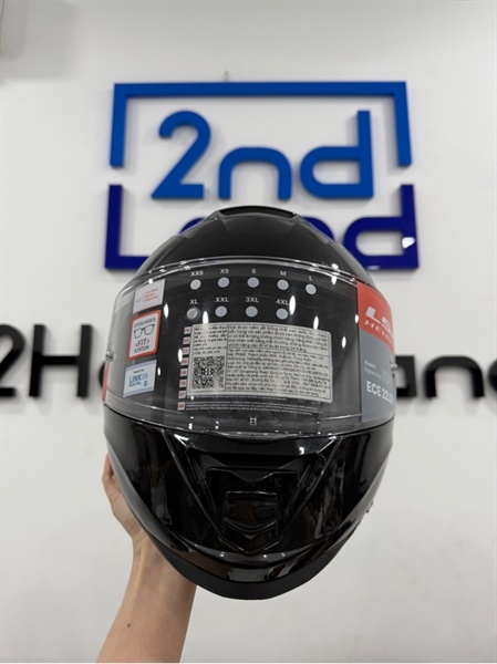 Nón bảo hiểm LS2 Helmets storm II - Size XL - 2 kính - Màu đen - Ngoại hình 97% - Trầy 2 bên hàm viền nhựa dưới , xốp hơi cứng - Kèm 1 kính tráng gương , 1 túi