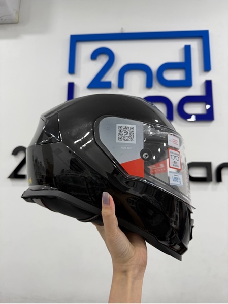 Nón bảo hiểm LS2 Helmets storm II - Size XL - 2 kính - Màu đen - Ngoại hình 97% - Trầy 2 bên hàm viền nhựa dưới , xốp hơi cứng - Kèm 1 kính tráng gương , 1 túi 1