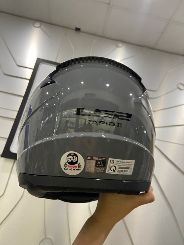 Nón bảo hiểm LS2 Rapid II - Size XL - Màu bạc - Ngoại hình 98% - FullBox
