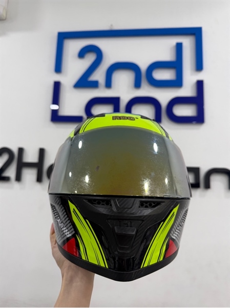 Nón bảo hiểm ROC Model R03 - Size XXL - 2 kính - Màu xanh đỏ - Ngoại hình 96% - Xốp cứng , trầy nặng - Body