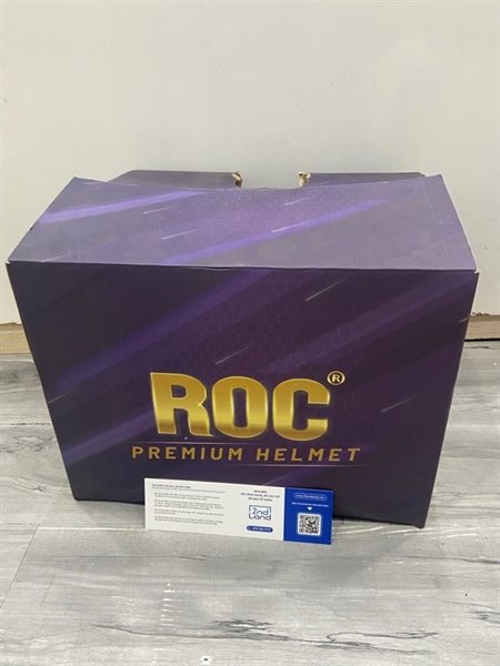 Nón bảo hiểm ROC O7 - Size XXL ( 63-64) - Màu trắng đỏ xanh - Ngoại hình: 98% - 2 kính - Kèm Box 2