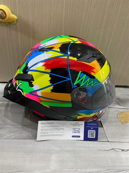 Nón bảo hiểm ROC R03V6 - Size XL - 2 kính - Màu đen - Ngoại hình: 97% - Body