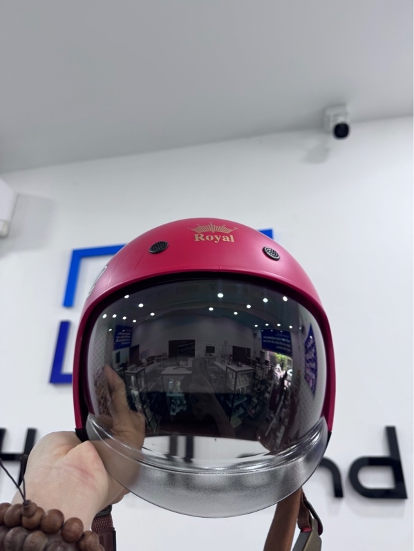 Nón bảo hiểm Royal Helmet M139 - size L - Màu đỏ - Ngoại hình 97% - trầy xước - Kèm túi