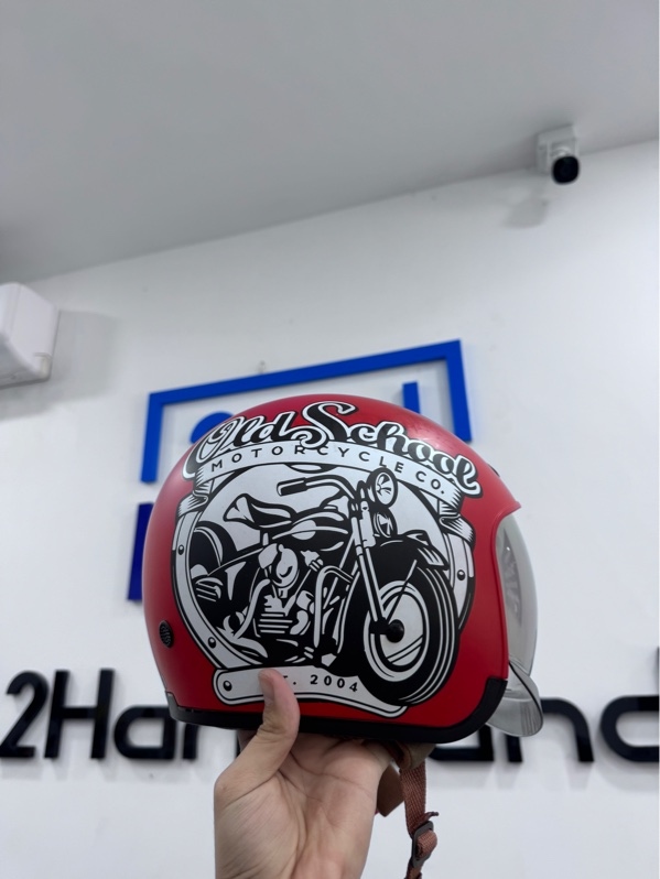 Nón bảo hiểm Royal Helmet M139 - size L - Màu đỏ - Ngoại hình 97% - trầy xước - Kèm túi