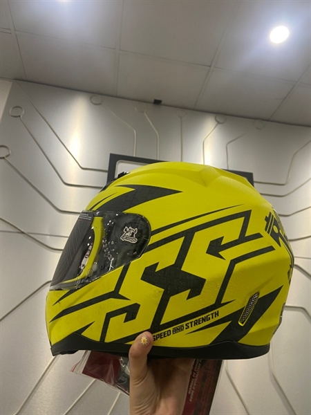 Nón bảo hiểm Speed Strength-SS700 Hanmer Down Helmet ( DOT ) - Size L ( 59-60cm) - Màu vàng - Ngoại hình: 98% - Mốc nổi sừng, tróc đệm dưới - Body