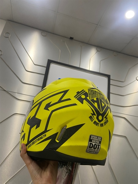 Nón bảo hiểm Speed Strength-SS700 Hanmer Down Helmet ( DOT ) - Size L ( 59-60cm) - Màu vàng - Ngoại hình: 98% - Mốc nổi sừng, tróc đệm dưới - Body 1