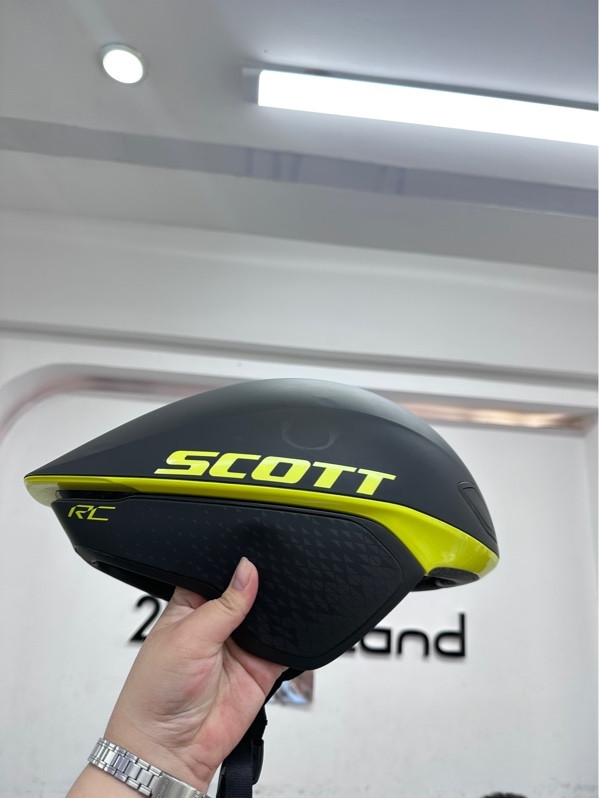 Nón bảo hiểm xe đạp Scott Split Plus - Size L - Màu đen vàng neon - Ngoại hình 98% - Body