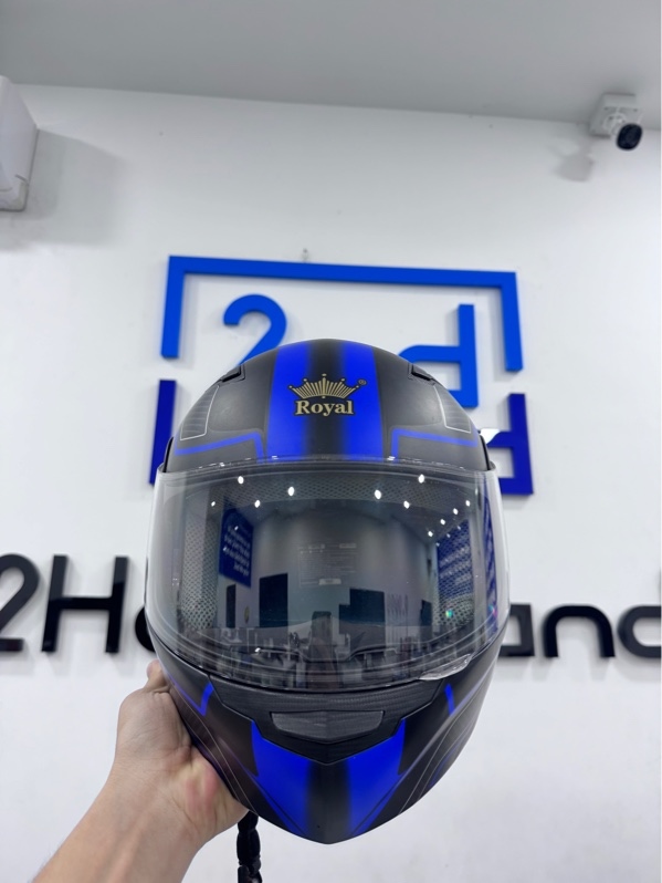 Nón BH Fullface Royal Helmet M179 - size XL - Màu đen tím - Ngoại hình 98% - Kèm túi
