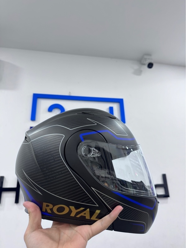 Nón BH Fullface Royal Helmet M179 - size XL - Màu đen tím - Ngoại hình 98% - Kèm túi