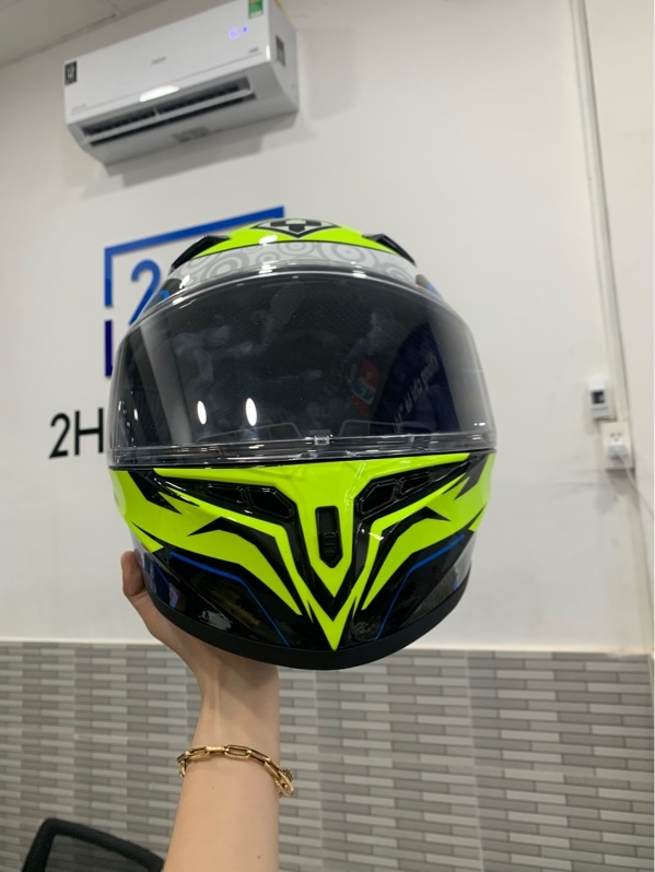 Nón fullface FF978 - Màu xanh lá - Ngoại hình: 97% - Trầy - Body