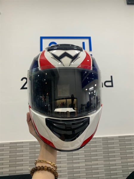 Nón Fullface Honda - Size XL - Màu trắng - Ngoại hình: 98% - Trầy - Body