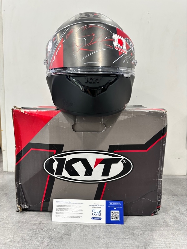 Nón Fullface KYT NF-R - Size XL - Đen Nhám - Ngoại hình 98% - Fullbox