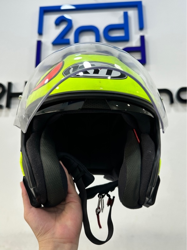 Nón Fullface KYT NFJ Espargaro Milano - Size L - Màu xanh - Ngoại hình 97% - Trầy xướt - Body