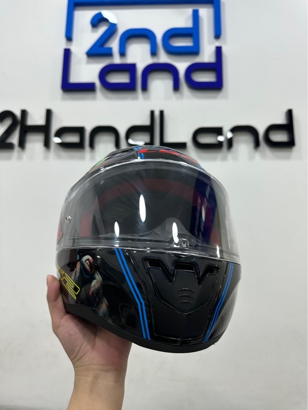 Nón Fullface LS2 FF353 Rapid Happy Dreams - Size L - Màu đen - Ngoại hình 97% - Xước, khớp khoá dây gỉ sét nhẹ - Kèm kính đen