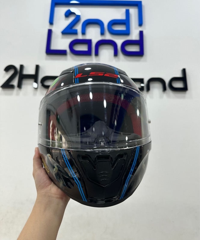 Nón Fullface LS2 Rapid FF353 Happy Dreams - Size XL - Màu đen - Ngoại hình 97% - Kèm túi đựng + Kính đen