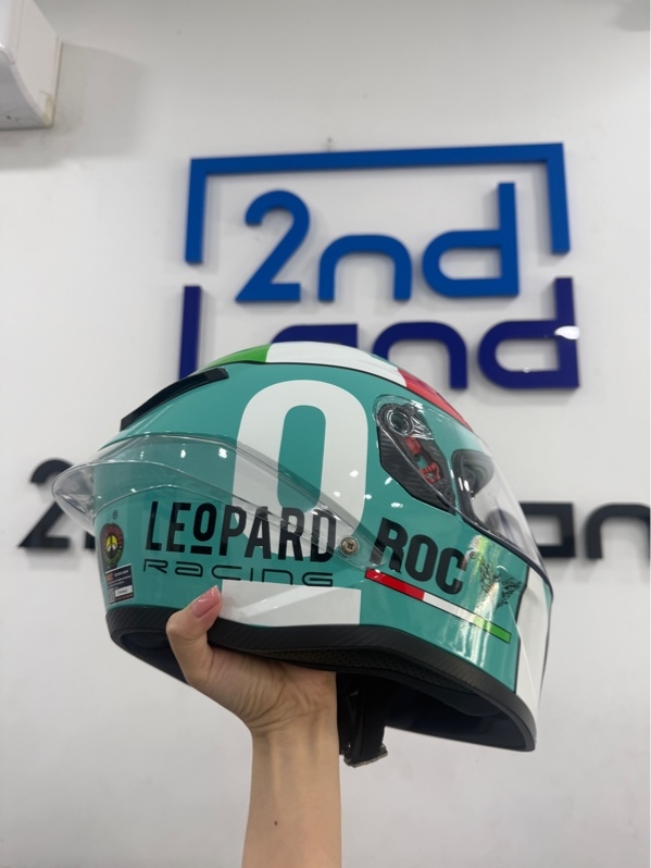 Nón Fullface Roc 03 - size XXL - Màu xanh - Ngoại hình 97% - nón trầy , kính trầy , kính trong mốc - Body
