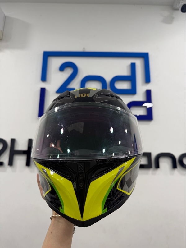 Nón Fullface ROC R05 - size M - Màu đen - Ngoại hình 97% - Tróc tem nhiều , kính trầy - Body