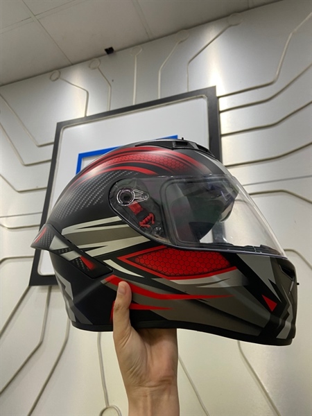 Nón FullFace Royal M266 - Size XL - Màu đỏ - Ngoại hình: 98% - Trầy nhẹ - Body