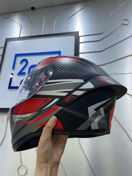 Nón FullFace Royal M266 - Size XL - Màu đỏ - Ngoại hình: 98% - Trầy nhẹ - Body 1